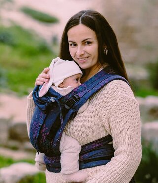 Didymos DidyFlow - Mosaic Sparks in de dark