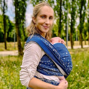 Didymos draagdoek - Sparkle Gold met linnen