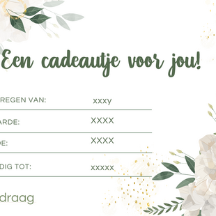 Cadeaubon (bedrag naar keuze vanaf â € 5 )