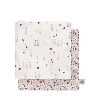 LÄSSIG Snack Bags - Tiny Farmers Flower/Goose (2 stuks)