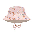 Lässig LÄSSIG Zonnehoedje UPF 80 Omkeerbaar – Ice Cream Pale Pink