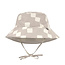 Lässig LÄSSIG Zonnehoedje UPF 80 Omkeerbaar – Checkerboard  Stone/Sea salt
