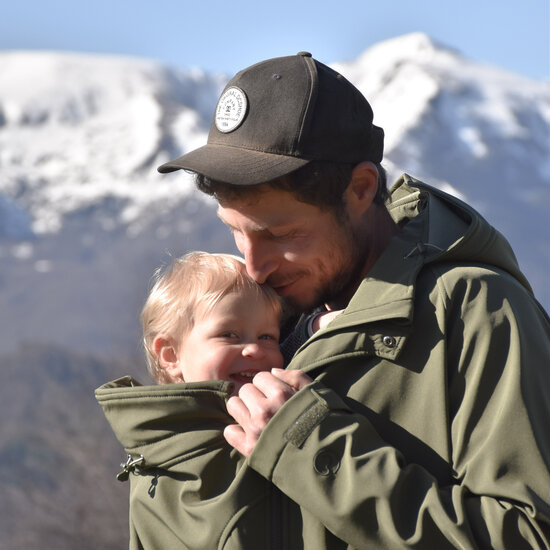 Mamalila Mamalila softshell draagjas voor mannen - Olive