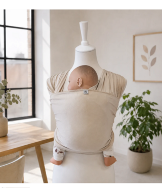 Storchenwiege rekbare draagdoek met bamboe - Wüstensand
