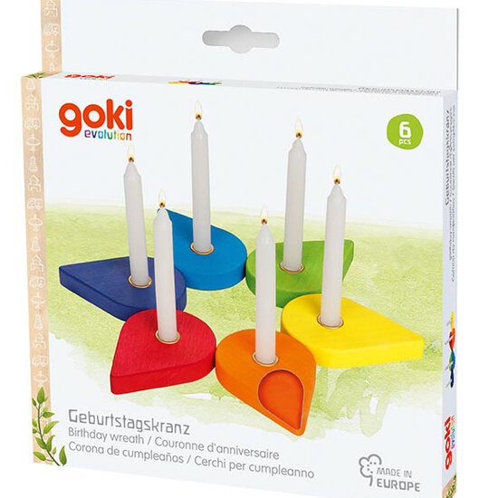 Goki Goki - Houten Verjaardagskrans 6-delig