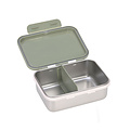 Lässig Lässig RVS lunchbox  - Happpy Prints Light Olive