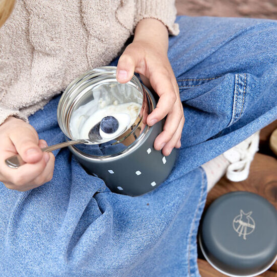 Lässig Lässig Food Jar  - Happy Prints Midnight Blue