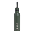 Lässig LÄSSIG BOLD Dubbelwandige RVS Drinkfles 500 ml - Dark Olive