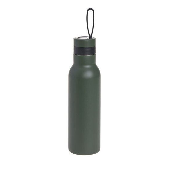 Lässig LÄSSIG BOLD Dubbelwandige RVS Drinkfles 500 ml - Dark Olive