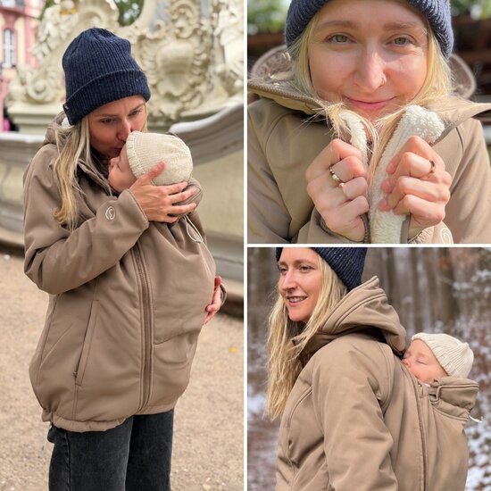 Mamalila Mamalila Allrounder Winter Babywearing Jacket - Chestnut