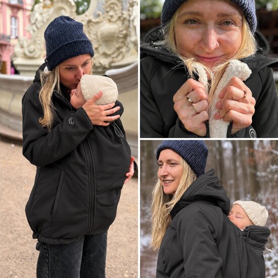 Mamalila Mamalila Allrounder Winter Babywearing Jacket - Black