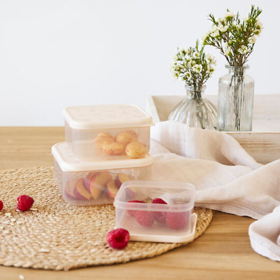 Lässig Lässig RVS snackboxes 3-delig  - Miracle of Nature
