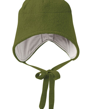 Disana Merinowollen Muts - Olive