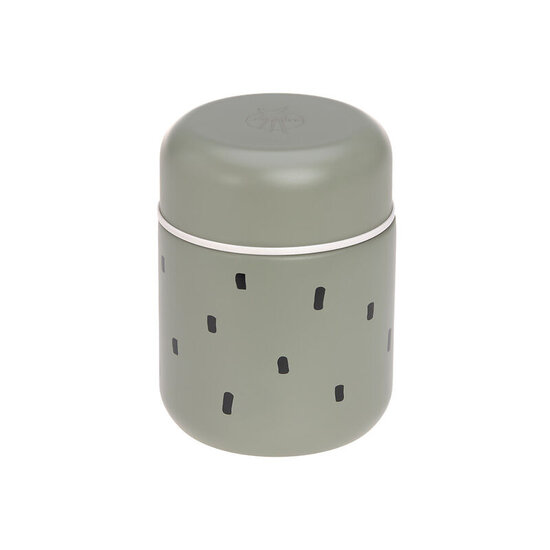 Lässig Lässig Food Jar  - Happy Prints Olive