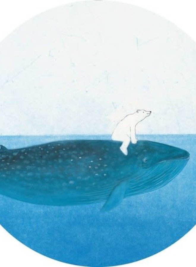 Behangcirkel Riding the Whale, ø 190 cm