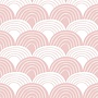 Swedish Linens hoeslaken Rainbows nudy pink, 40 x 80 cm
