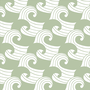 Swedish Linens hoeslaken Waves Sage, 40 x 80 cm