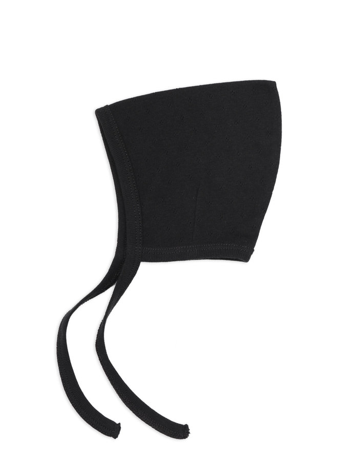 Pointed bonnet Charcoal