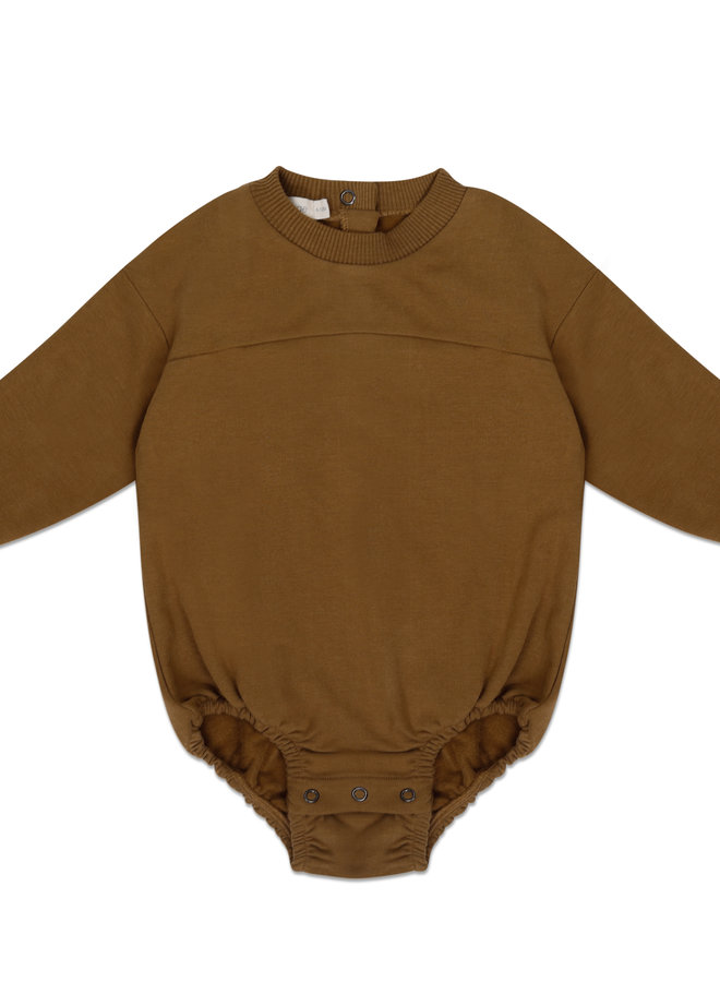 Sweat bubble onesie l/s bronze olive