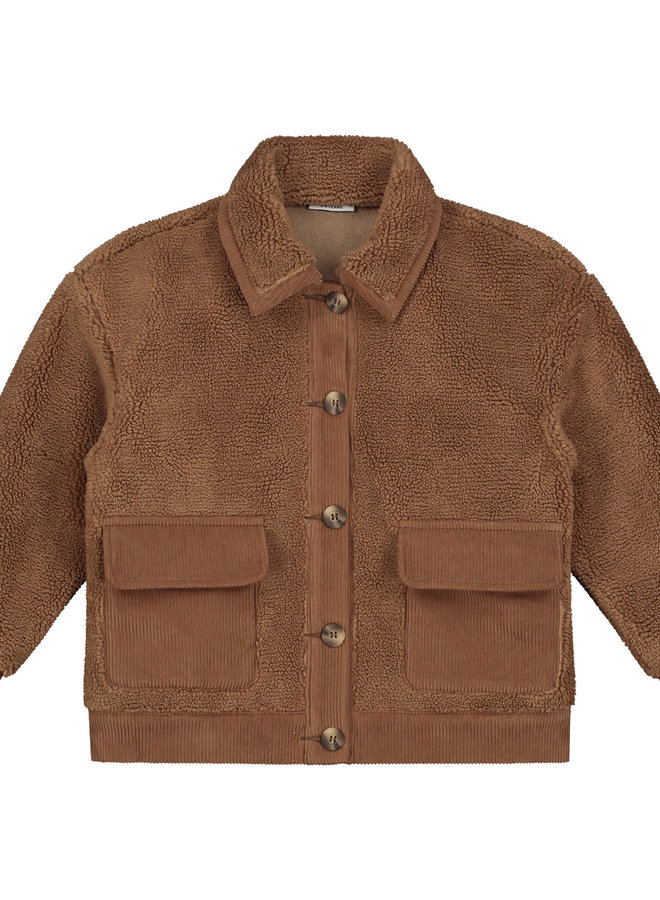 Royal teddy jacket forest brown