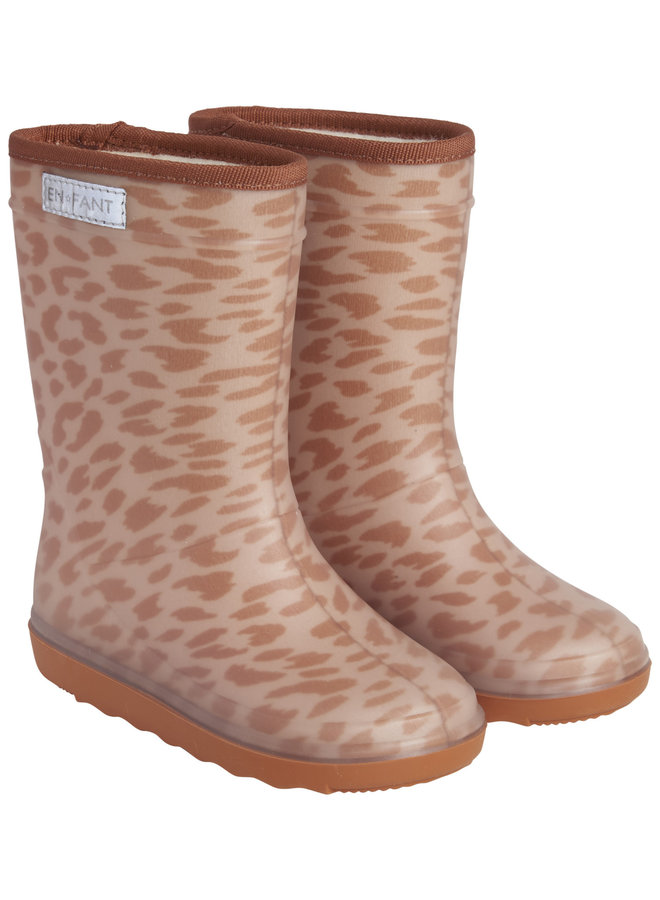 Thermo boot -  Leather Brown (print)