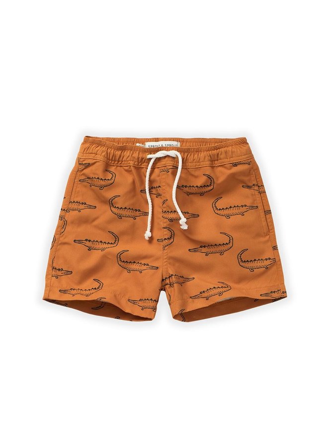 Swim shorts print croco