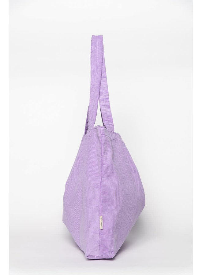 Lilac rib mom-bag