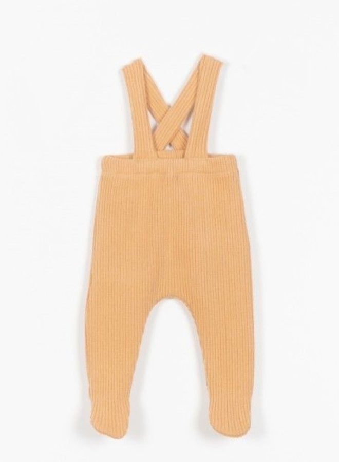 Ribbed jumpsuit - carrot