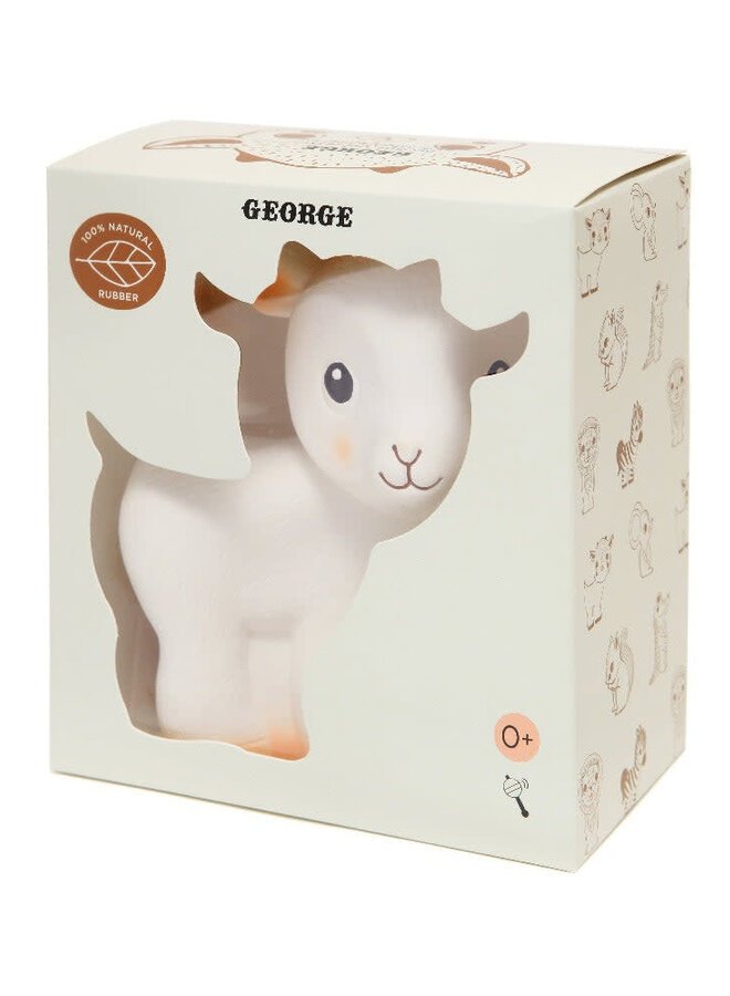 100% natural rubber toy George the Goat