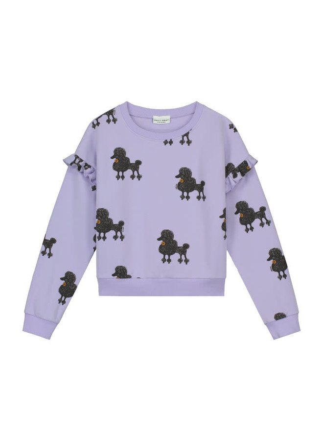 Poodle sweater Lavender