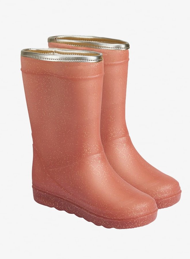 Thermo boot -  Metallic Rose Glitter