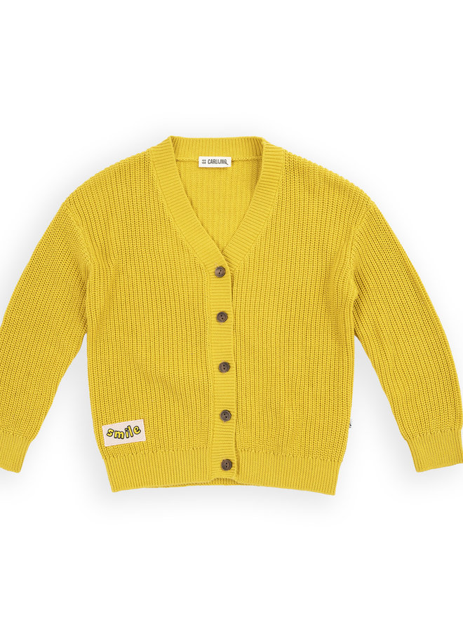 Knit - cardigan yellow