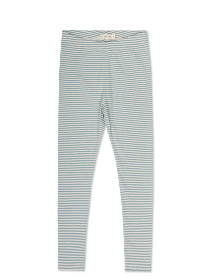 Leggings stripes cloudy blue