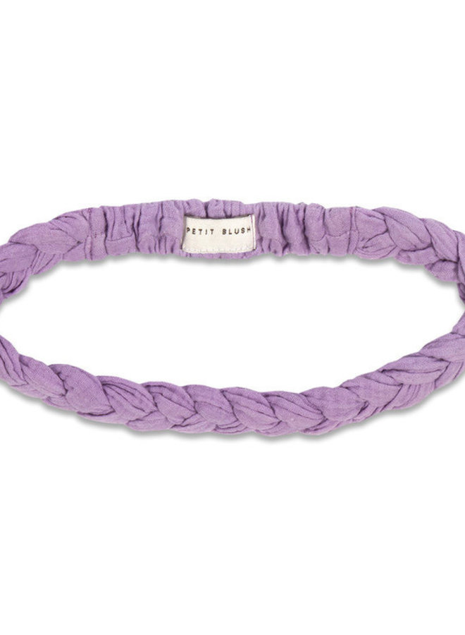Braided headband - Purple rose