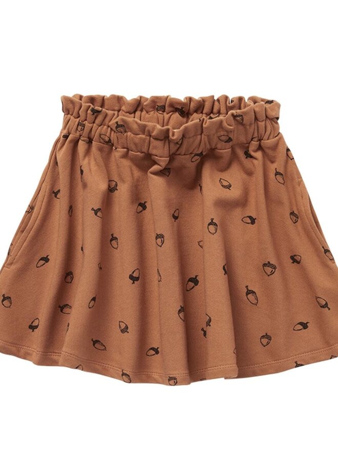 Paperbag skirt Acorn print