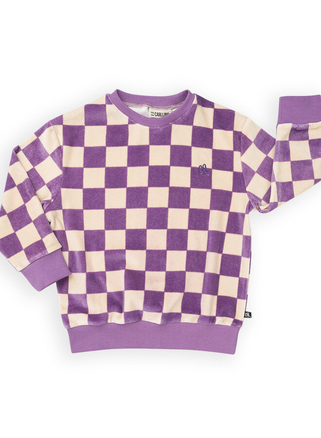 Checkers - sweater (velvet)