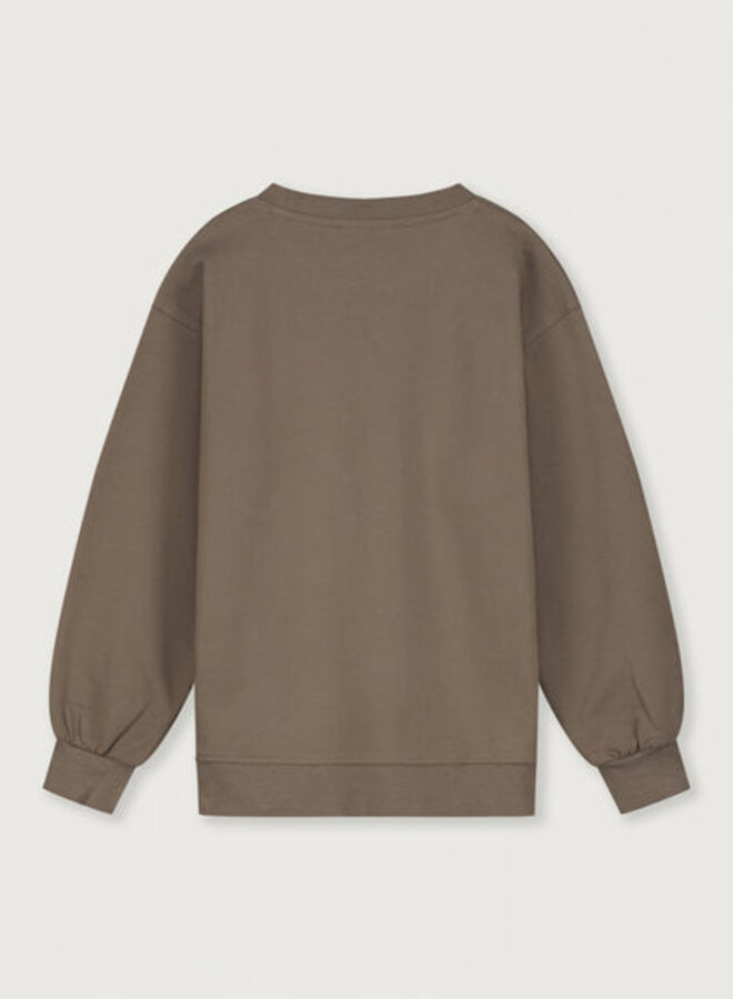 Dropped Shoulder Sweater GOTS - Brownie