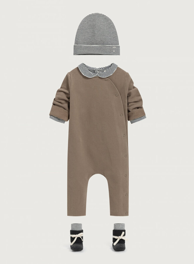 Baby Suit with Snaps GOTS - Brownie