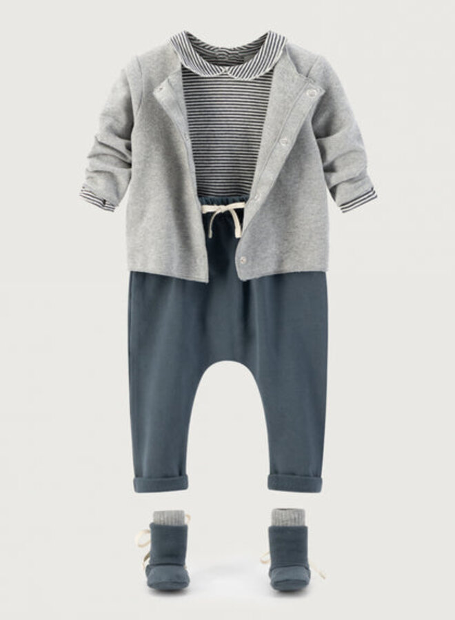 Baby Pants GOTS - Blue Grey