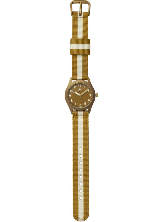 Kids Watch - Stripes - Ochre