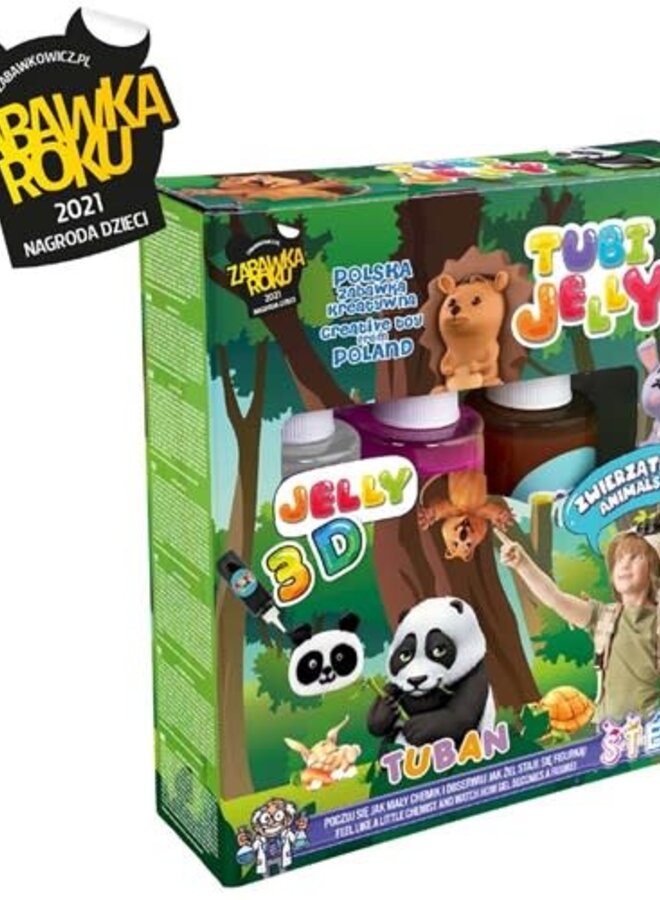 Tubi Jelly set - 3 kleuren dieren