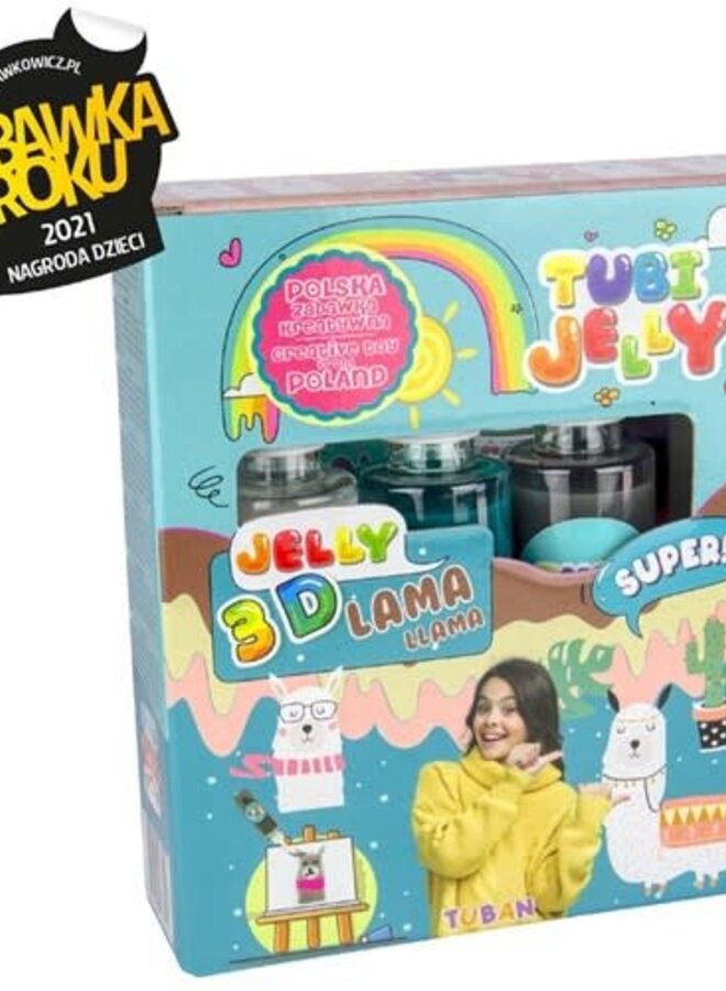 Tubi Jelly set - 3 kleuren dieren - Lama