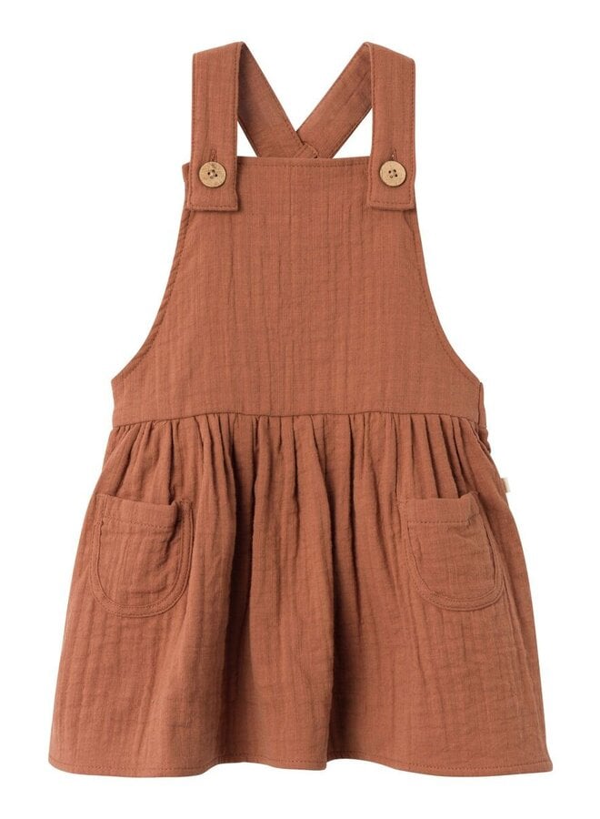 Loose strap dress - Carob Brown