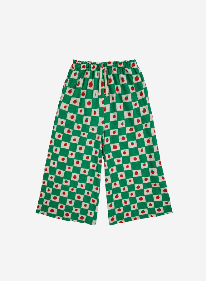 Tomato all over culotte pants