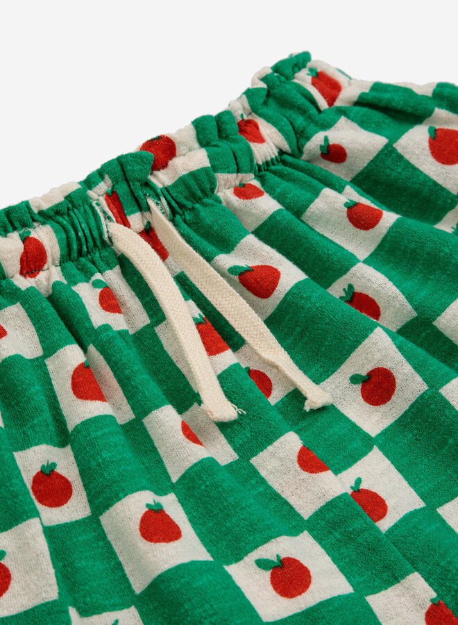 Tomato all over culotte pants