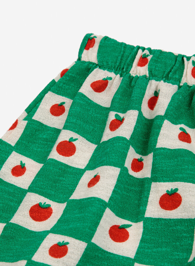 Tomato all over skirt