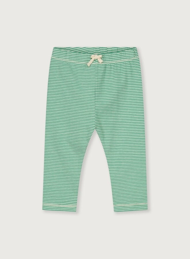 Baby Leggings GOTS Bright Green - Cream