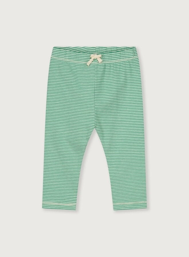 Baby Leggings GOTS Bright Green - Cream