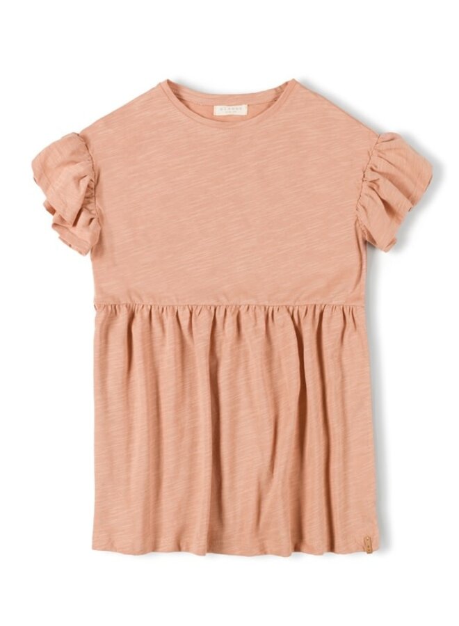 Frill Dress Peach