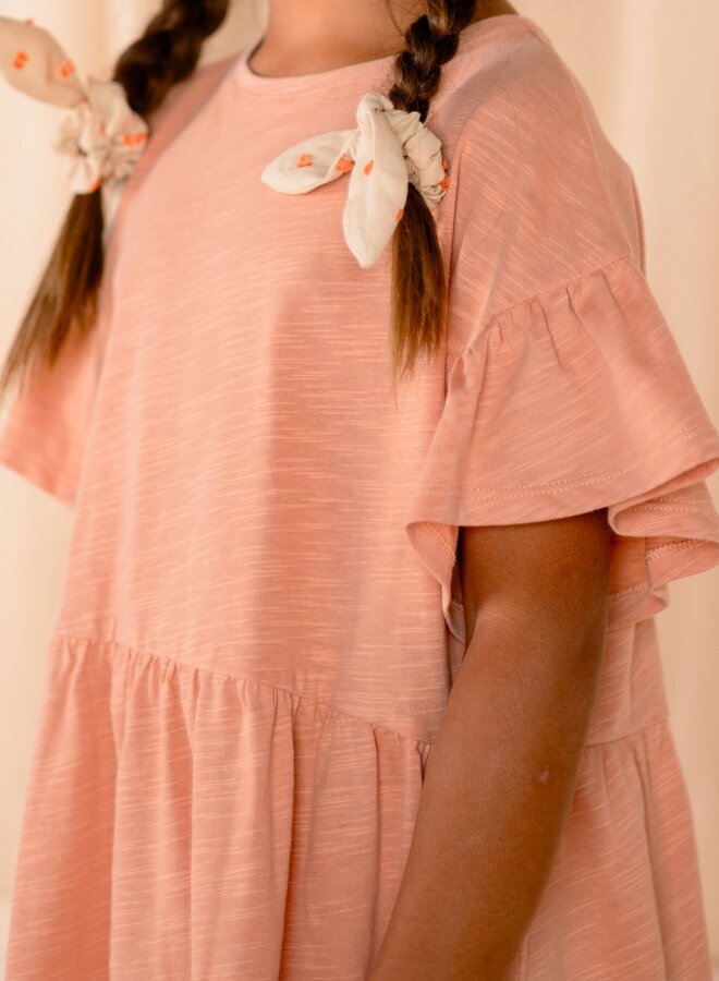 Frill Dress Peach